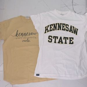 2 Medium KSU shirts. Lightly work. Comfort colors and jansport